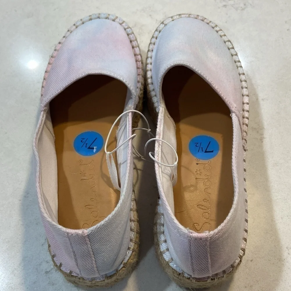 Splendid Laney Pastel Tie-Dye Platform Espadrilles Shoes Size 7.5 NEW